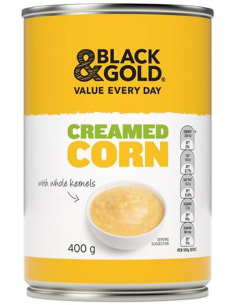 Black & Gold Creamed Corn 400g x 24